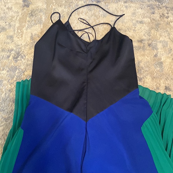 Navy and green Cushnie for Target dress size 6 - Picture 3 of 5